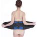 Tylxayoxa back support and lumbar belt for weight loss sports protection pain relief and posture correction (color: Black Size: XXXXXXL/XXXXXX-LARGE) XXXXXXL/XXXXXX-LARGE Black