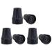 Tovmekdjn Crutch Tips Set Kit 7/8Inch Heavy Duty Non-Slip Rubber Cane Tips Set Replacement Cane Foot Caps Crutch Pads 6 PCS