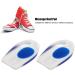 2 Pairs Men s Soft Silicone Massage Heel Pads | Comfortable Height Increase Gel Insoles - Buy Online on GoSupps.com