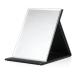 Youlanda Portable Folding Makeup Mirror with Stand Table Vanity Desk Travel Mirror. PU Leather Mirror Black.