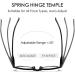 Koosufa Anti-Blue Light Reading Glasses | Spring Hinge | Unisex Round Design | Visual Aid | Multiple Strengths Available - Buy Online on GoSupps.com