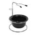 Metal plastic rust-free durable stable stand shaving bowl light portable stylish look razor holder for barbershop hotel at home shaving brush