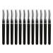 Minkissy 12st eyelash comb tool make-up brush eyelashes comb comb for eyelash care eyelashes-make-up brush make-up beauty brush brush plastic beauty comb