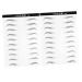 Mikinona 2 Sheets Black Stickers 4d Imitation Eyebrow Tattoos Brow Tatoo Transfer Stickers 3d Tool Artificial