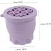 FRCOLOR Brush Scrubber Bowl Brush Holder Makeup Brush Cleaning Pad Powder Puff Cleaning Bowl Makeup Brush Washing Mat Makeup Sponge Cleaning Bowl Silica Gel Storage Box Make up Purple 10x8.5cm Purple - Buy Online on GoSupps.com