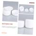 FRCOLOR 20 Pcs Cosmetic Lotion Bottles & Makeup Brushes - Portable Cream Boxes for Travel - Multifunctional White Ointment Containers - Buy Online on GoSupps.com