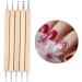 Buy Bontannd 5-Piece 2 Way Wooden Dotting Pen Set - Nail Art Dotting Tools Kit for Perfect Marching Insulation - Buy Online on GoSupps.com