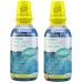 2 Pack H2Ocean Healing Rinse Mouthwash- Great Tasting Sea Salt & Xylitol Mouth Wash for Fresh Breath & Dry Mouth - Alcohol & Fluoride Free - Lemon Ice 16oz