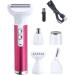 5-in-1 Rechargeable Electric Razor for Women - Body, Nose, Face, Eyebrow, Leg, Armpit, Bikini Area & Underarms - Painless Hair Removal Trimmer - Portable Women's Shavers Set - Buy Online on GoSupps.com