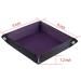 SIQUK 6-Piece PU Leather Dice Tray Set for Dice Games - Dark Red, Blue, Violet, Black, Green, Coffee - Buy Online on GoSupps.com