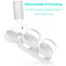 Double Tilted Raised Dog Cat Bowls Set with Automatic Water Dispenser - 3 in 1 Pet Feeder for Small/Medium Pets - White - Buy Online on GoSupps.com
