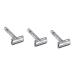 Beaupretty 3pcs Manual Shaver Beard Razor Manual Razor Metal Razor Old Type Razor Safety Shaver Face Beard Shaver Hand Shaver Double Razor Beard Shaving Razor Manual Shaving Cutter