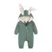 Kids Tales Newborn Baby Winter Warm Outfits Cute Rabbit Ear Hooded Zipper Romper 3-6 Months #01 Color 03