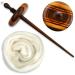 Premium Artisan Top Whorl Drop Spindle for Hand Spinning - 11 Shaft | 3.25 Whorl Diameter | Multi-Wood Satin Finish - Buy Online on GoSupps.com