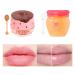 Lip Plumper Lip Mask Set Lip Plumper Gloss Lip Injection Strawberry Propolis Moisturizing Lip Sleeping Mask Hydrating & Prevention Dry and ed Lip Scrubs Exfoliator (Ginger and Strawberry)
