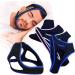 Anti Snoring Chin Strap | Sleep Apnea Solution | Stop Snoring Mouth Guard for Men & Women - Black/Blue - Buy Online on GoSupps.com