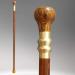 Wooden Walking Stick Solid Cane Wooden Walking/Hiking Stick with Hand-Carved Deer Design 87Cm Round Handle Wood Cane Natural Durable - Buy Online on GoSupps.com
