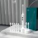 Electric Toothbrush with 3 Brush Heads Adult Couple Travel Wireless Charging Home Smart Magnetic levitation Sonic Electric Toothbrush (White) Green white