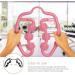 Deep Tissue Massage Roller for Neck, Thigh, Calf & Leg | 6-Wheel Handheld Tool for Trigger Points & Muscle Recovery - Candy Cane - Buy Online on GoSupps.com