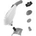 PUREWAVE CM-05 Percussion Massager with 5 Attachments - White - Buy Online on GoSupps.com