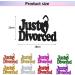 Divorce Cake Toppers - Just Divorced Cake Picks for Break Up Theme Decorations in Hot Pink Glitter - Perfect for Bachelor & Divorce Party Supplies - Buy Online on GoSupps.com