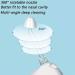 Sinus Rinse Kit 5 Cleaning Modes 4 Nozzles Nasal and Sinus Irrigation System 360 Degree Rotation Cleaner Nose Rechargeable Allergic Rhinitis Neti Pot (Color : White) - Buy Online on GoSupps.com