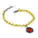 Custom Engraving Medical Alert Bracelet - Silk Woven Steel Yellow