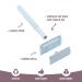Kinghood Double Edge Safety Razor with Stand - 10 Blade Pack (Pink/Blue) | For Men and Women - Buy Online on GoSupps.com