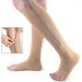 LADDA Compression Socks with Zipper - 2 Pairs Skin Protection Comfortable Fit Skin Color - Perfect for Travel & Recovery - Buy Online on GoSupps.com