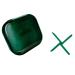 dijiusidy Portable Dental Case Braces Storage Box Seal with Partition Dust-proof Cotton Swab Holder for Travel Home Business Green S S Green