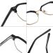 SERONI Blue Light Blocking Glasses for Men & Women - TR90 Frames UV Protection Stylish Computer & Reading Glasses 52mm - Black & Gold - Buy Online on GoSupps.com