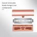 ZWkelvs Interchangeable Men's Security Razor | Double Edge Safety Razor | Reusable Metal Razor in Rose Gold - Perfect for Smooth Shaving - Buy Online on GoSupps.com