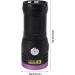 365nm Flashlight Aluminium Alloy USB Type C 60W UV 365nm Light Flashlight Torch for Cat Urine Detection Dry Stains Detection - Buy Online on GoSupps.com