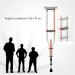 Crutches for Adults Underarm Crutches for Adjustable Crutches a Pair Underarm Crutches Lightweight Underarm Crutches Folding Anti-Skid Travel Walk Aluminum Crutches W - Buy Online on GoSupps.com