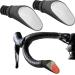 Sprintech Road Drop Bar Rearview Bike Mirror - Safety Bicycle Mirror - Pair Dropbar (Black)