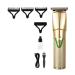 Hair Clippers for Men Metal Hair Clipper Electric Oil Head Electric Hair Clipper Household Hair Salon Charging Hair Clipper (Color : Gold)