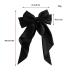 2PCS Silky Satin Big Hair Bows Black & White | French Hair Barrettes | Aesthetic Hair Accessories - Buy Online on GoSupps.com