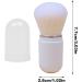 Retractable Makeup Brush - Small Foundation Brush Retractable Blush Brush | Travel-Friendly Portable Makeup Brush Multi-Purpose Use Brush for Travel Foundation Application Portable Compact with Lid white - Buy Online on GoSupps.com