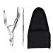 VINTORKY 1 Set Manicure 2-piece Set Stainless Coworker Alchohol Friend Pals Trimmer Nails Cuticle Nail Finger Pliers Double Head Tool Nail Clippers