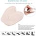 Doact Gel Heel Pillows - Heel Cushion for Spur Relief | 4 Pack Gel Inserts | Small Black Heel Support - Buy Online on GoSupps.com