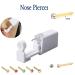 D-I-Y Nose Piercing Kit: Disposable, Sterile Nose Piercing Gun with Gold Color Body Jewelry - 2mm White CZ-G201# Stud - Safe and Easy to Use - 1 Pack - Buy Online on GoSupps.com