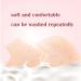 Silicone Gel Heel Sleeve 4 Pairs - Breathable Cushion for Plantar Fasciitis Relief - White & Nude - Buy Online on GoSupps.com