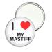 I Love My Mastiff - 55mm Round Compact Mirror