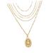 HAPINARY 5 Necklace Necklaces Layer Choker Necklace Jewelry Chain Miss Pendant Fashion