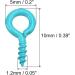 300Pcs Mini Blue Screw Eye Pins Hooks for Jewelry Making DIY Crafts - 5x10x1.2mm Self Tapping Screws | uxcell - Buy Online on GoSupps.com