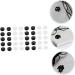 Healeeved 48 Couples Anti-Slip Silicone Glasses Cover - Round Frame Hook & Rubber Ear Support for Kids - 2 Pcs Black & White - Buy Online on GoSupps.com