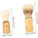 Minkissy 4-Piece Beard Brush Set | International Shipping - Solid Wood & Nylon Hairdresser Shaving Accessories - Buy Online on GoSupps.com