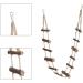 Nature Wood Climbing Ladder Toy for Hamsters, Squirrels, Parrots - Suspension Rope Bridge for Totoro, Sugar Gliders - Buy Online on GoSupps.com
