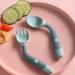 Clyhon Babylenp ffel - BPA-Free Soft Learning Spoons 2-Pack for Babies 6+ Months | Flexible Feeding Training Spoon (Green Yellow) - Buy Online on GoSupps.com