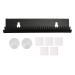 Hair Extension Holder Acrylic Lightweight Hair Extension Display Braiding Hair Rack for Home Shops Wig Storage (Black)